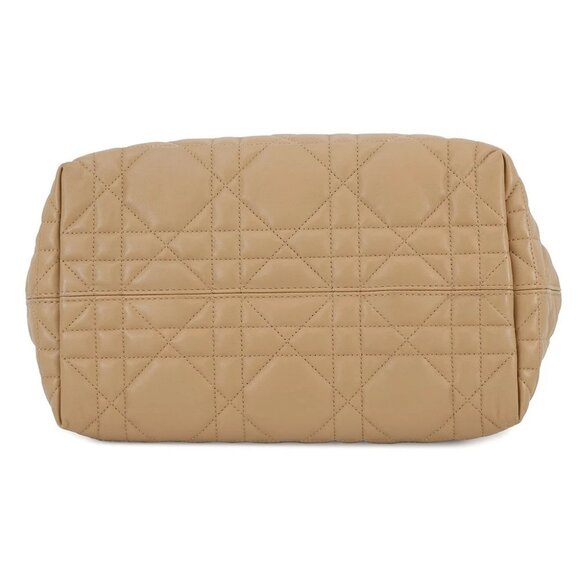 Dior TouJules Macrocannage Handbag Size Medium Calf Leather Tan M2821OSHJ - Picture 9 of 14